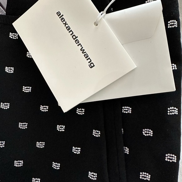 Alexander Wang Crystal Logo Legging -Size Small - Picture 5 of 6